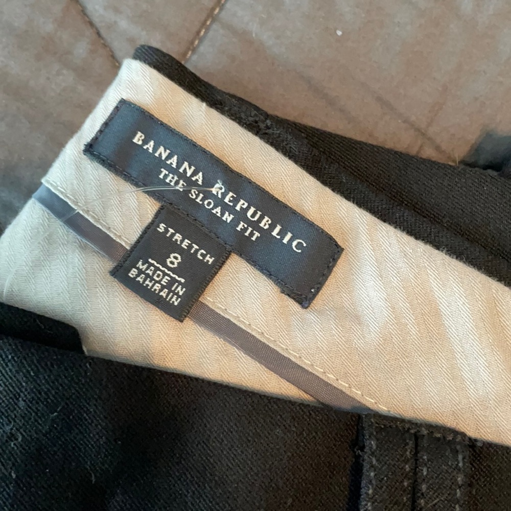 Banana Republic The Sloan Fit pants.